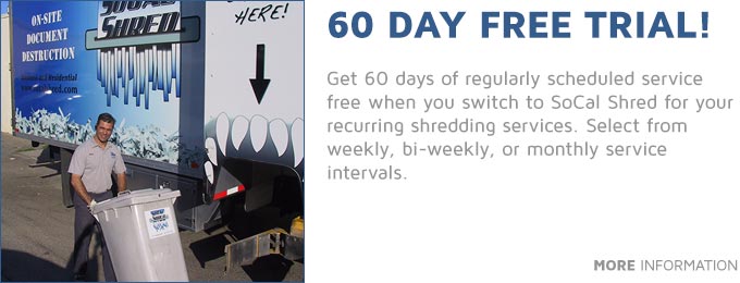 60 Days Free Shredding!